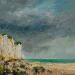 Painting Falaise au Tréport by Sannier Daniel | Painting Impressionism Landscapes Oil