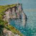 Peinture La pointe d'Etretat par Sannier Daniel | Tableau Impressionnisme Paysages Huile