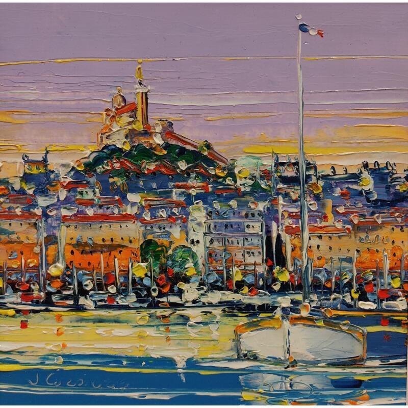 Painting Quai rive neuve, Marseille by Corbière Liisa | Painting Figurative Landscapes Marine Oil