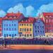Pintura Nyhaven por Gaboury Benjamin  | Pintura Impressionism Paisajes Urbano Life style Aceite