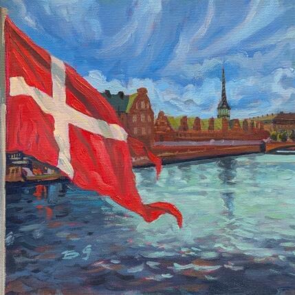 Painting Old town of Copenhagen by Gaboury Benjamin  | Painting Impressionism Oil Architecture, Landscapes, Urban