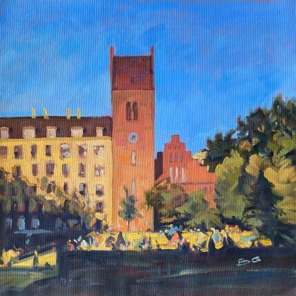 Painting Litauens Plads by Gaboury Benjamin  | Painting Impressionism Oil Architecture, Landscapes, Urban