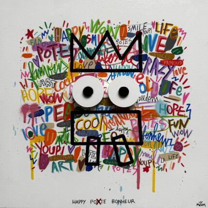 Painting HAPPY POTE by Mam | Painting Pop-art Acrylic Pop icons, Portrait, Society