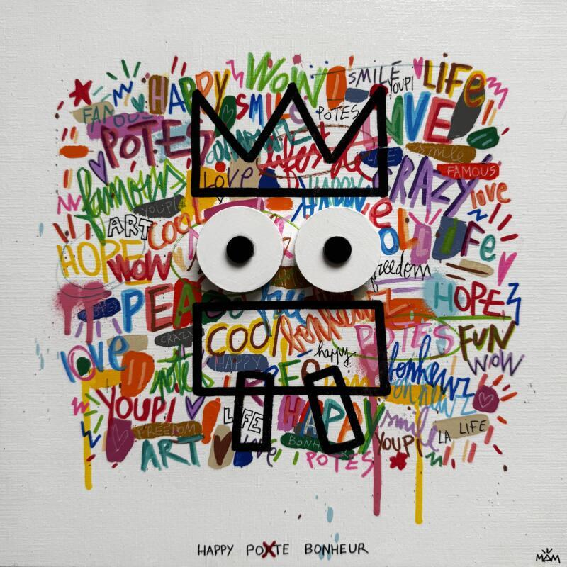 Painting HAPPY POTE by Mam | Painting Pop-art Portrait Society Pop icons Acrylic