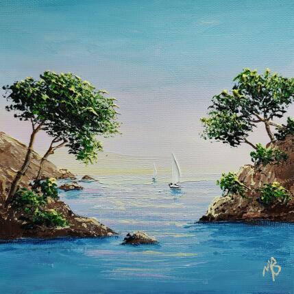 Peinture L'été paisible par Blandin Magali | Tableau Figuratif Huile Paysages