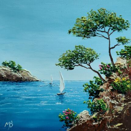 Peinture Les pins d'Alep par Blandin Magali | Tableau Figuratif Huile Paysages