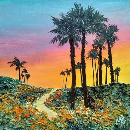 Peinture Couleurs du soir par Blandin Magali | Tableau Figuratif Huile Paysages