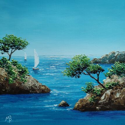 Peinture Journée ensoleillée par Blandin Magali | Tableau Figuratif Huile Paysages