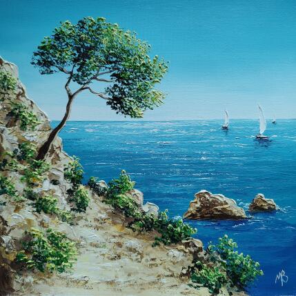 Peinture Sentier des douaniers par Blandin Magali | Tableau Figuratif Huile Paysages