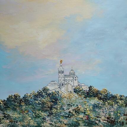 Peinture Marseille, la majestueuse par Blandin Magali | Tableau Figuratif Huile Paysages
