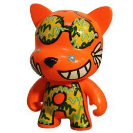 Sculpture Camouflage by Ralau | Sculpture Raw art Acrylic, Posca Animals