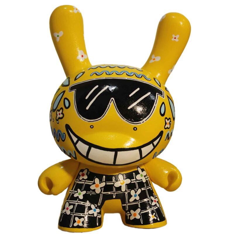 Sculpture La pêche aux fleurs par Ralau | Sculpture Art Singulier Animaux Acrylique Posca