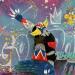Painting Goldorak by Lemoine Mael | Painting Pop-art Pop icons Graffiti Acrylic