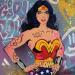 Painting Wonder Woman by Lemoine Mael | Painting Pop-art Pop icons Graffiti Acrylic