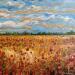 Peinture Champ de coquelicots par Amblard Florence | Tableau