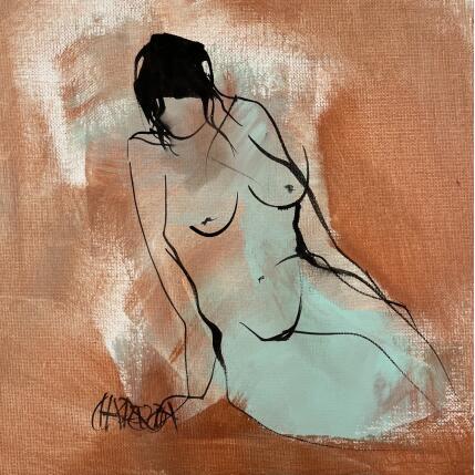 Peinture Tendresse par Chaperon Martine | Tableau Figuratif Acrylique Nu