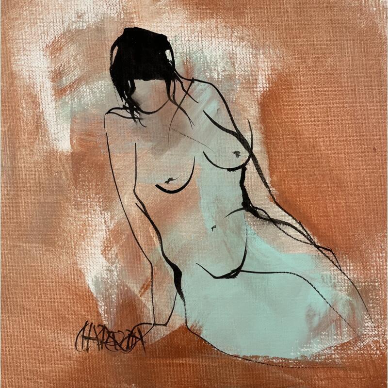 Gemälde Tendresse von Chaperon Martine | Gemälde Figurativ Akt Acryl