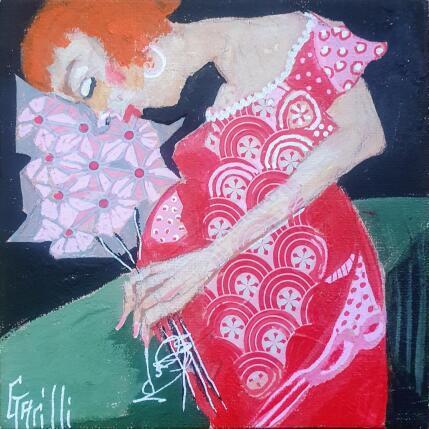 Peinture un heureux événement.  par Garilli Nicole | Tableau Figuratif Acrylique Scènes de vie