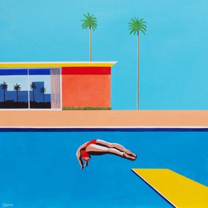 Peinture Before Bigger Splash par Trevisan Carlo | Tableau Pop-art Huile Architecture, Icones Pop, Sport