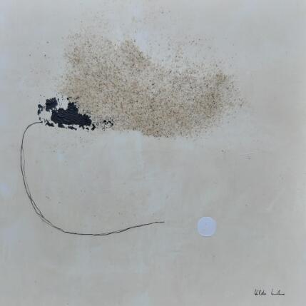 Peinture abstract beige B 144 par Wilms Hilde | Tableau Abstrait Acrylique, Sable
