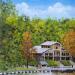 Painting CHALET ROBINSON by Rodriguez Rio Martin | Painting Figurative Urban Oil
