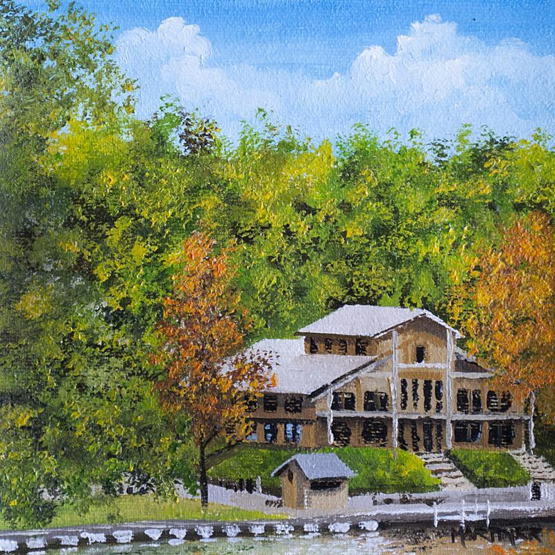 Painting CHALET ROBINSON by Rodriguez Rio Martin | Painting Figurative Urban Oil
