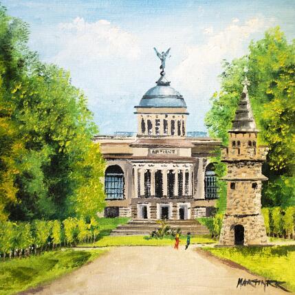 Painting Musée du Cinquantenaire by Rodriguez Rio Martin | Painting Figurative Oil Urban