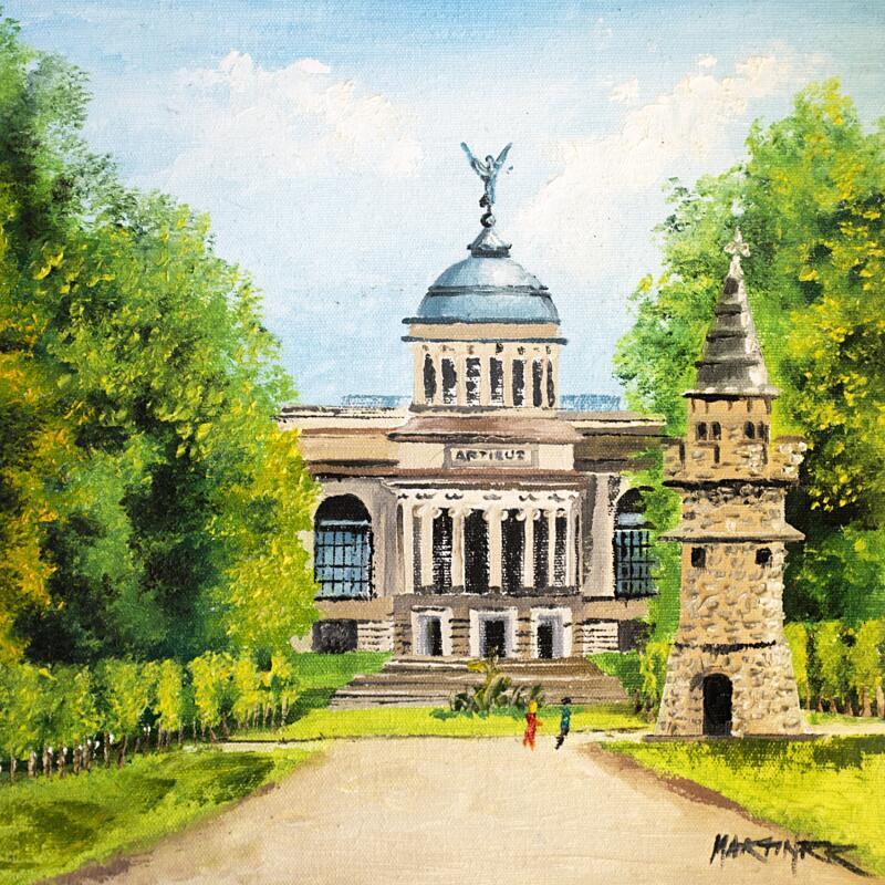 Painting Musée du Cinquantenaire by Rodriguez Rio Martin | Painting Figurative Urban Oil