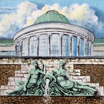 Painting Jardin Botanique by Rodriguez Rio Martin | Painting Figurative Oil Urban