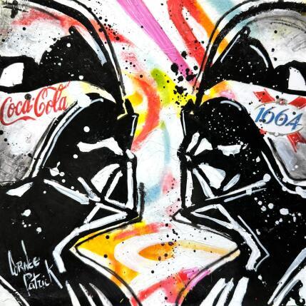 Peinture Dark Vador par Cornée Patrick | Tableau Pop-art Graffiti, Huile Cinéma, Enfant, Icones Pop