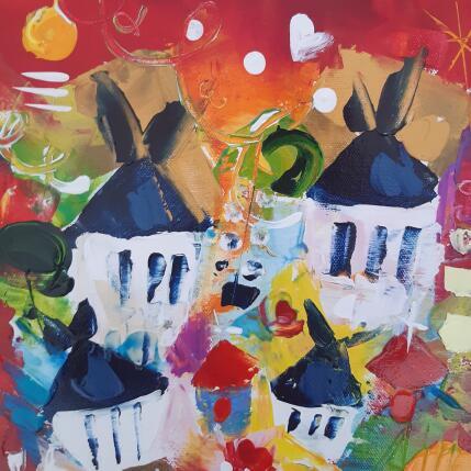 Painting Les moulins de mon coeur by Bastide d´Izard Armelle | Painting Abstract