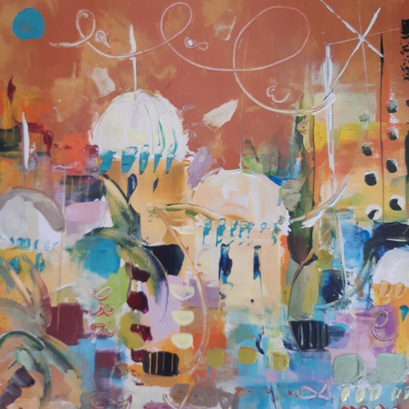 Painting Mille et une nuits by Bastide d´Izard Armelle | Painting Abstract