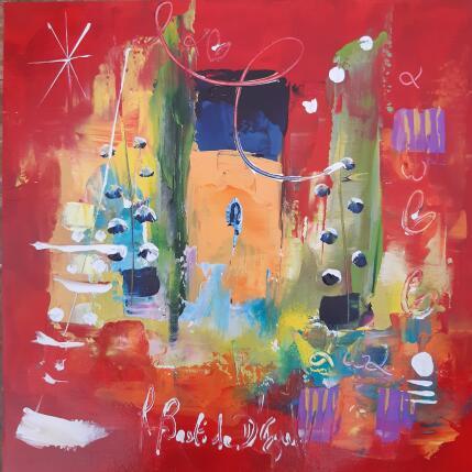 Painting La maison du bonheur by Bastide d´Izard Armelle | Painting Abstract