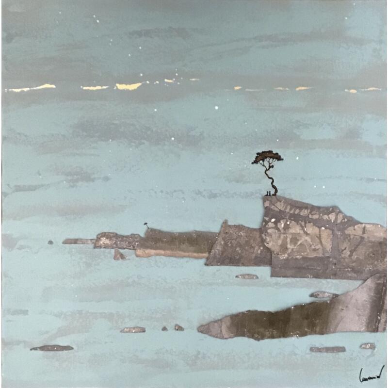 Peinture Retour aux sources par Lemonnier  | Tableau Matiérisme Paysages Acrylique Zinc