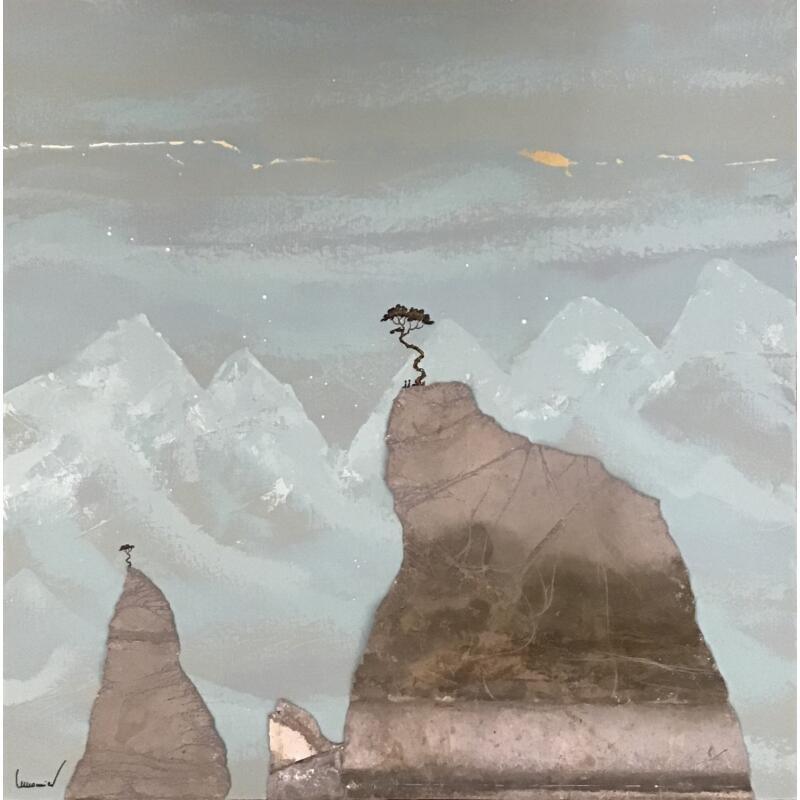 Painting Le voyage intérieur by Lemonnier  | Painting Subject matter Landscapes Acrylic Zinc