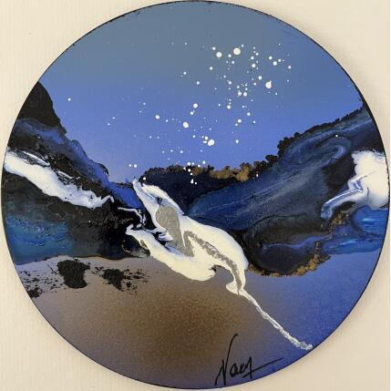 Peinture C3799 par Naen | Tableau Abstrait Acrylique, Encre