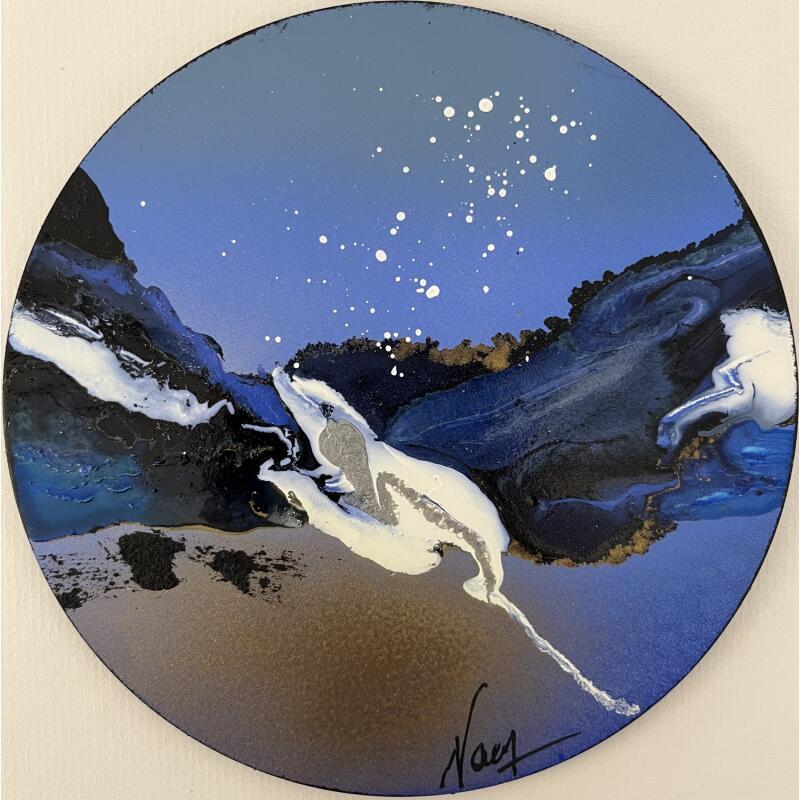 Peinture C3799 par Naen | Tableau Abstrait Acrylique Encre