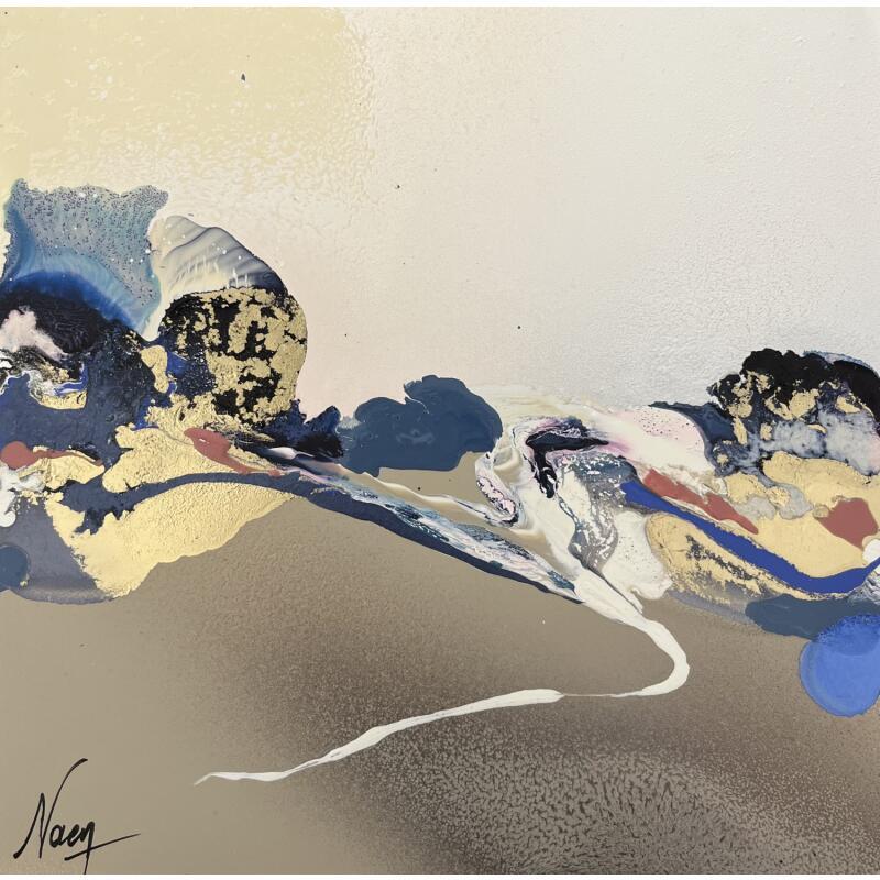 Peinture C3853 par Naen | Tableau Abstrait Acrylique Encre