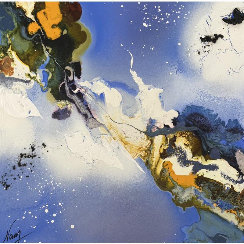 Peinture C3862 par Naen | Tableau Abstrait Acrylique Encre
