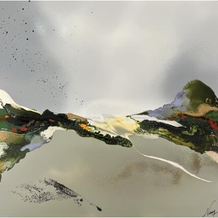 Peinture C3690 par Naen | Tableau Abstrait Acrylique, Encre