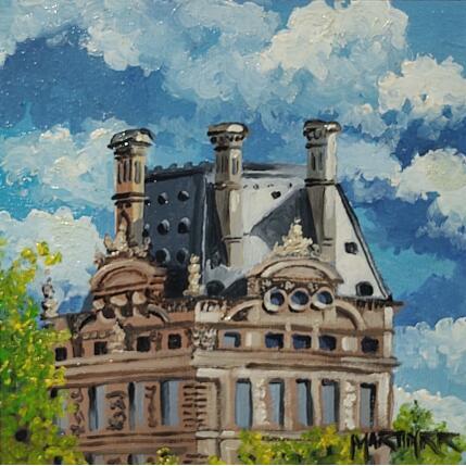 Painting El Palacio by Rodriguez Rio Martin | Painting Figurative Oil Urban