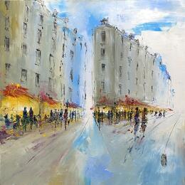 Peinture Paris par Raffin Christian | Tableau Figuratif Huile Urbain