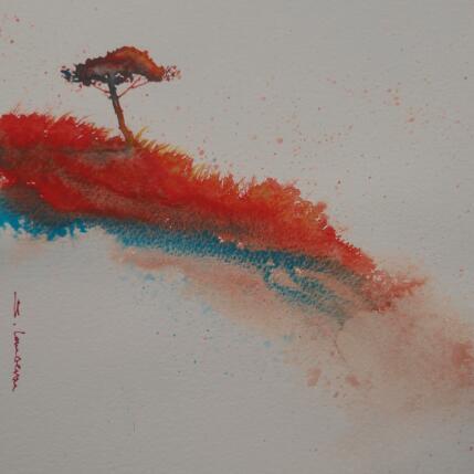 Painting Un pin orange by Langeron Stéphane | Painting