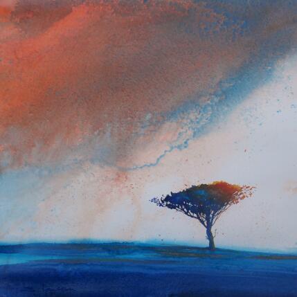 Painting Un arbre isolé by Langeron Stéphane | Painting