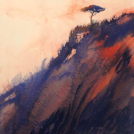 Painting Un pin au crépuscule by Langeron Stéphane | Painting