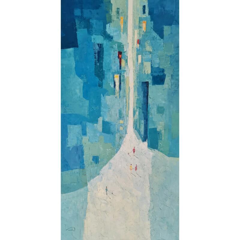 Painting You're a mistery by Tomàs | Painting Impressionism Oil Life style, Society, Urban