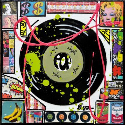 Peinture POP VINYLE (vert) par Costa Sophie | Tableau