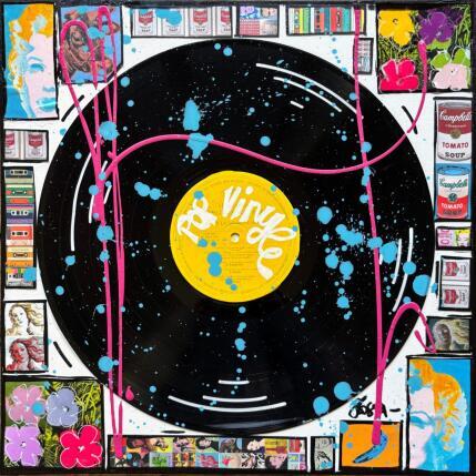 Peinture POP VINYLE (jaune) par Costa Sophie | Tableau
