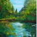 Peinture Un jardin aux Marais par Amblard Florence | Tableau