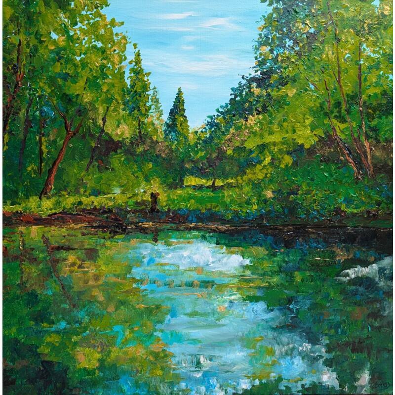 Peinture Un jardin aux Marais par Amblard Florence | Tableau